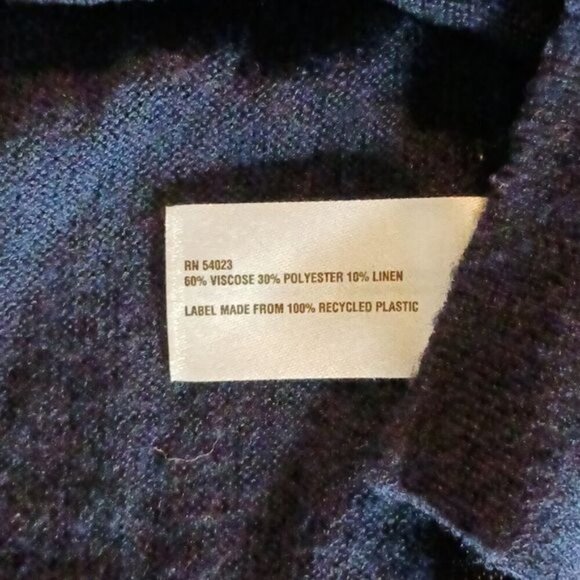 GAP Long Sleeve Top Womens Size M Navy Blue Striped Lightweight Casual Shirt - Picture 7 of 7